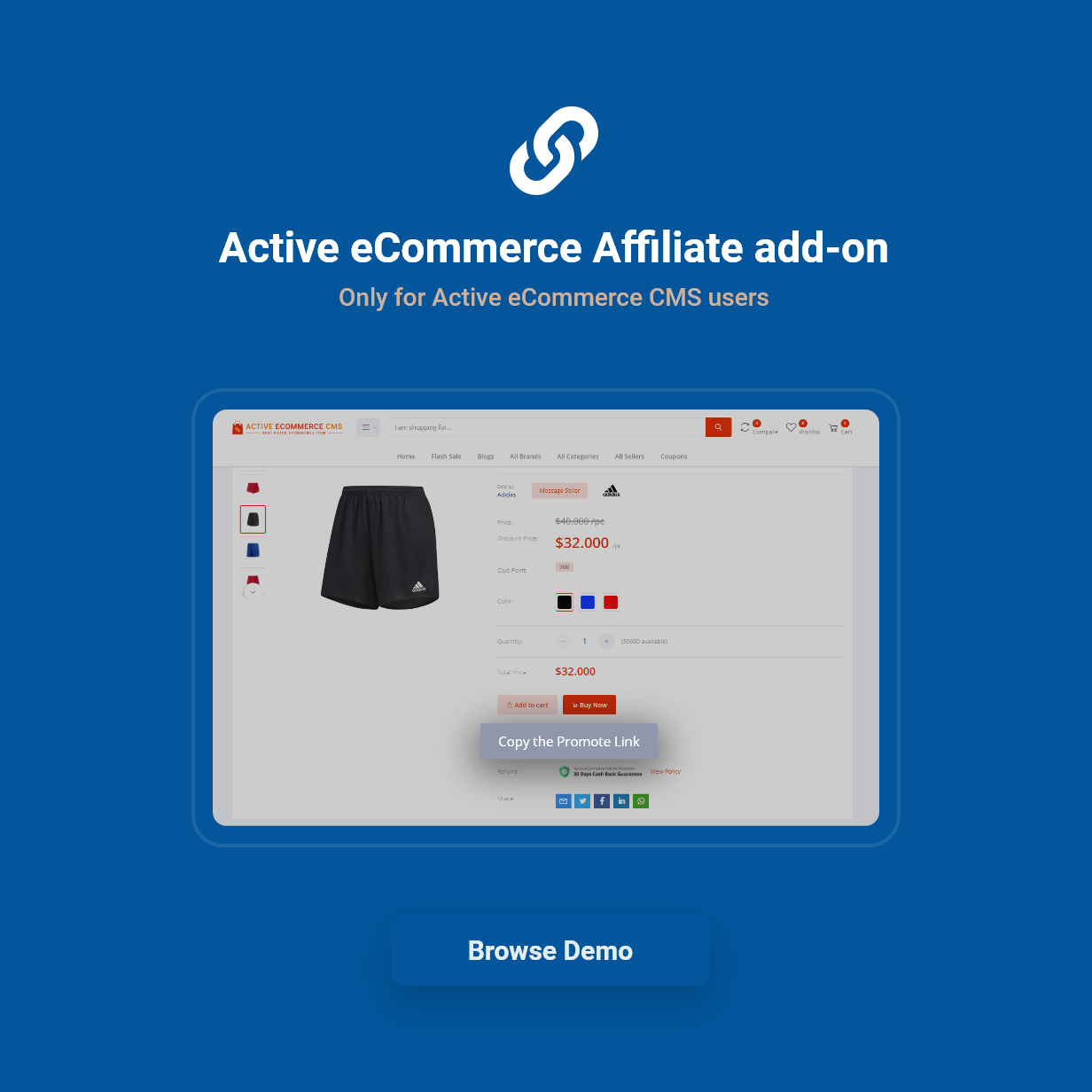 Active eCommerce Affiliate Add-on