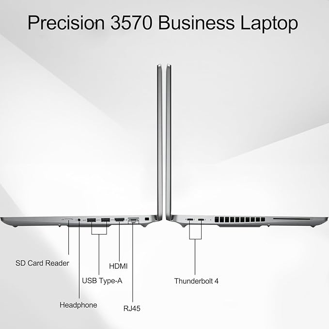 ديل بريسيجن 3570 – محطة عمل محمولة احترافية معالج Intel Core i5-1235U – كرت NVIDIA Quadro T550 – رام 8GB DDR5 – تخزين 256GB SSD