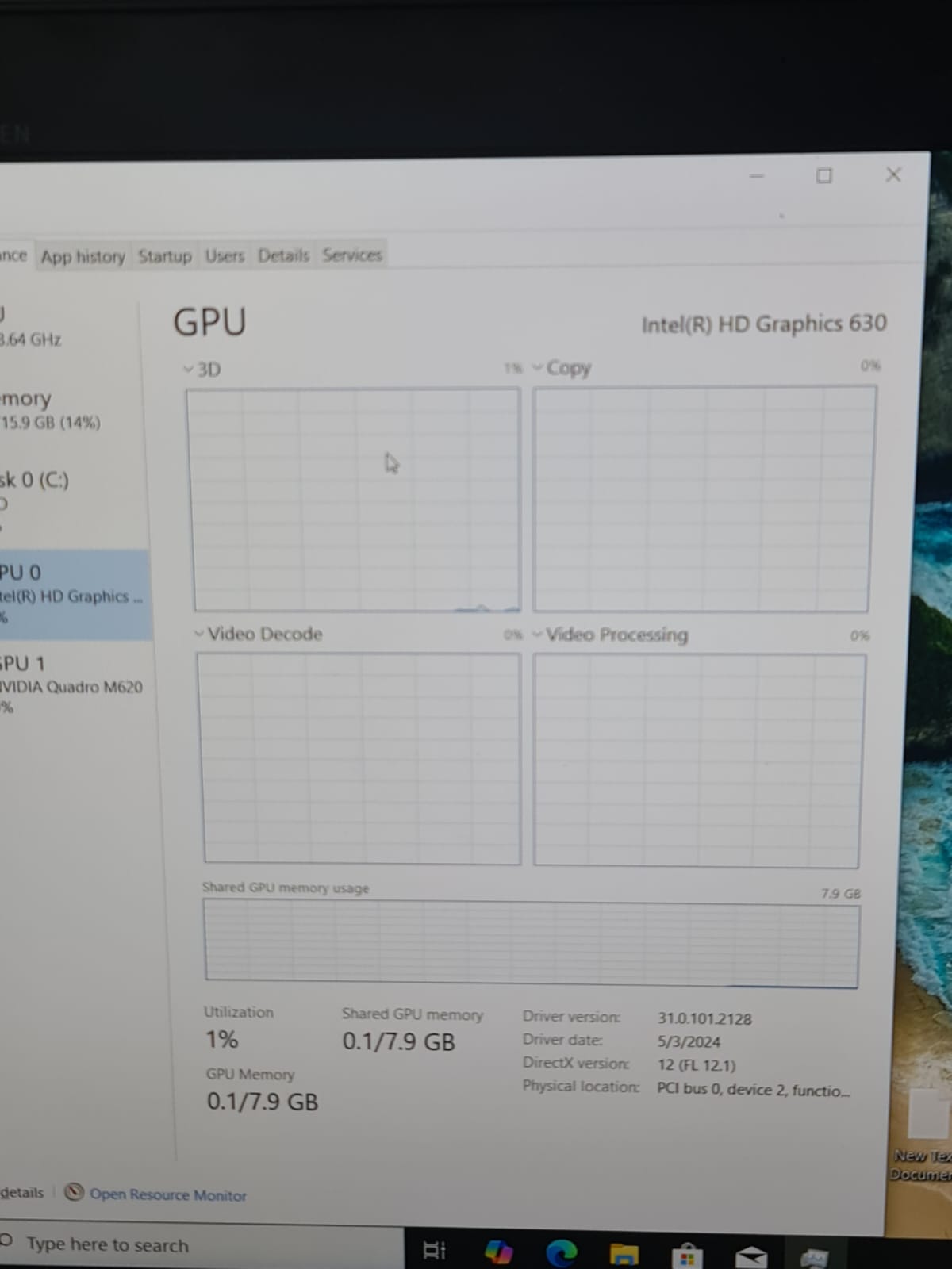 HP ZBOOK 17 G4 i7 HQ-hdd 256 ssd – 16 ddr4- NVIDIA M620